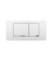 GEBERIT TWINLINE 30 PLACCA 2 TASTI BIANCA-CROMO