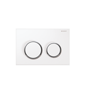 GEBERIT PLACCA OMEGA 20 BIANCA/CROMO/BIANCA