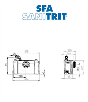 TRITURATORE SANIPLUS UP WC-COMPLETO